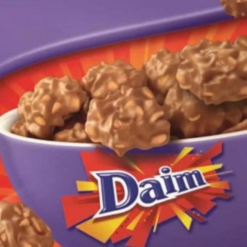 Milka Daim Snax มิลก้า ดาอิม สเนค **ถุงตั้ง** ขนาด 145 กรัม(g.) BBE:01/08/2024