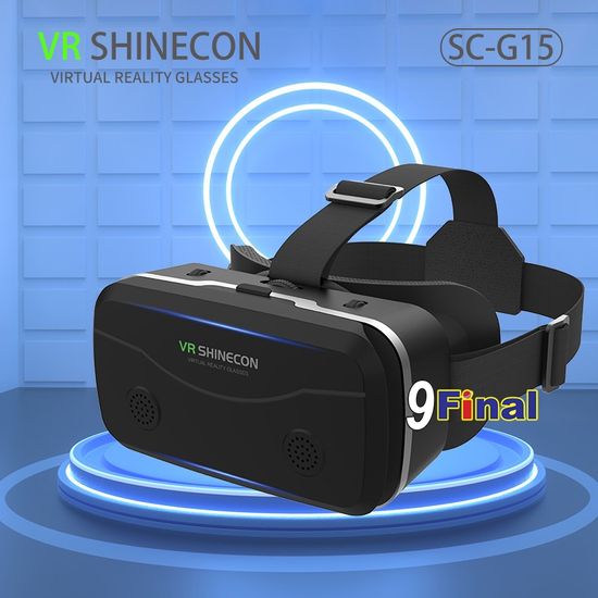 แว่น VR SHINECON G15 รุ่นใหม่ปี 2022 by 9FINAL 3D Virtual Reality Glasses Google Cardboard สำหรับ ดูหนัง เล่นเกมส์