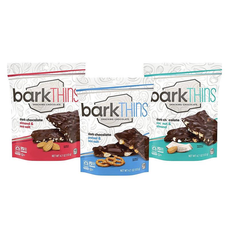 barkTHINS Snacking Chocolate Dark chocolate 133 g มี 3 รส