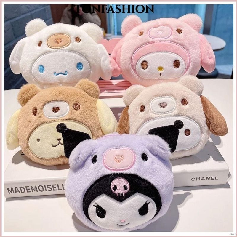 Tonfashion กระเป๋าสตางค์ พวงกุญแจ จี้ตุ๊กตา Cinnamoroll ขนาดเล็ก หลากสี เหมาะกับของขวัญ สําหรับเด็กผู้หญิง 1 ชิ้น