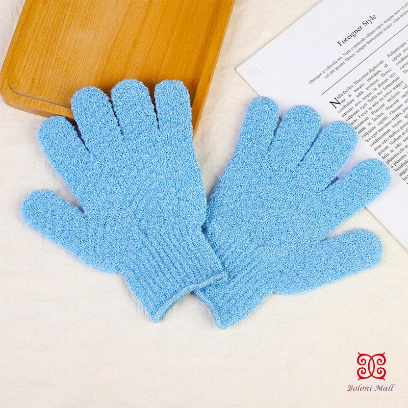 ถุงมืออาบน้ำ ถุงมือขัดผิวอาบน้ำ ขจัดเซลล์ผิวเก่า พร้อมส่ง Glove-style bath towel