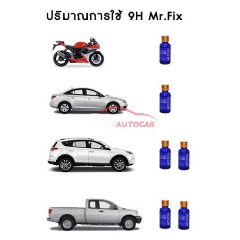 🔥แจกโค้ดในไลฟ์!🔥 MR.FIX 9H/10H น้ำยาเคลือบแก้วเซรามิก สูตรเข้มข้น ขนาด 30ml. AUTO CERAMICS COATING