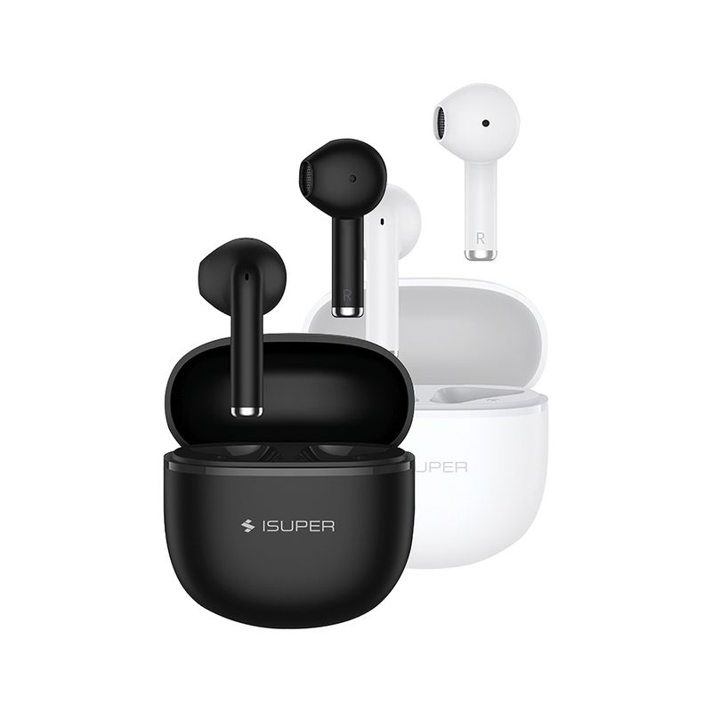 [ลดเหลือ 759] iSuper Evo Buds Air 2 หูฟังไร้สาย Earbuds ใส่สบาย เสียงดี ไมโครโฟนชัด โหมดเกม68ms ต่อแอปฯ-1Y