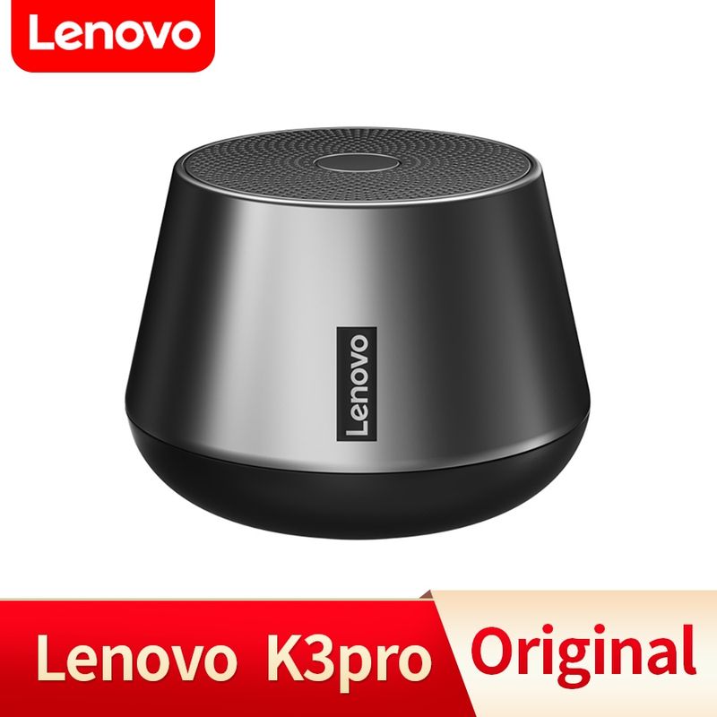 Lenovo K3 Pro ลําโพงบลูทูธไร้สาย HiFi แบบพกพา 1200mAh สแตนด์บายนาน ลําโพงกลางแจ้ง กล่องเบสเซอร์ราวด์