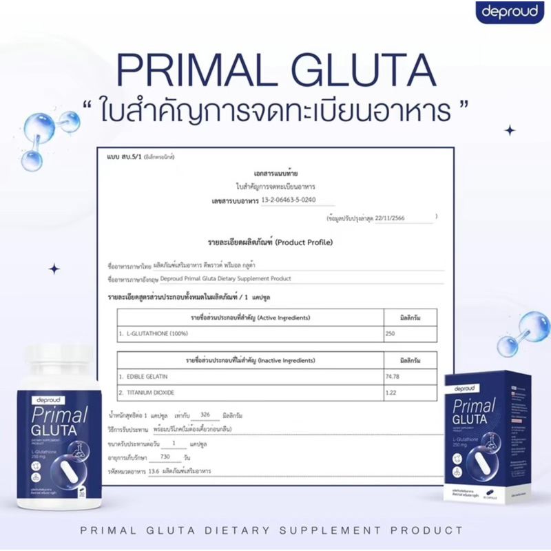 ✅ร้านหลักดีพราวด์- กลูต้า + วิตามินซี -Deproud , Vitamin C ,วิตามินซีสด ผิวขาวกระจ่างใส ช่วยลดการเกิดสิวได้ดี