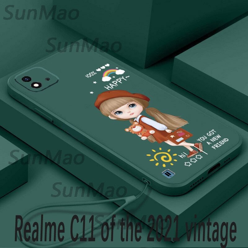 เคสดีไซน์ใหม่ Realme C11 2021เคสนิ่มใส่โทรศัพท์เคสโทรศัพท์ป้องกันเรียบ