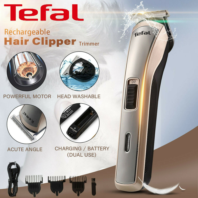 Tefal แบตเตอร์เลี่ยน ปัตตาเลี่ยน เครื่องตัดผม ปัตตาเลี่ยนไร้ ที่ตัดผม แบตตาเลี่ยนไร้สาย ที่ตัดผมไร้สาย แบตตาเลี่ยนไฟฟ้า ตัดผมไร้สาย แบตเลี่ยนตัดผม กันจอน แกะลาย โกนหนวด เปิดใบมีดพร้อมใช้งาน ใช้ได้ทั้งเด็กและผู้ใหญ่ ปัตตาเลี่ยนแท้