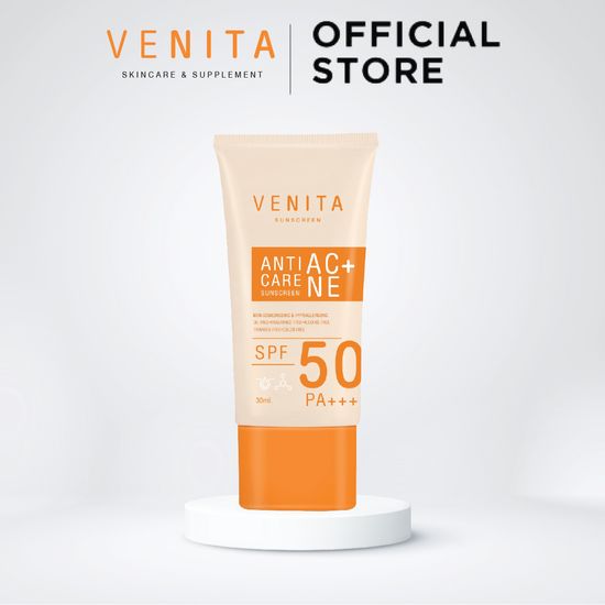 Venita Anti-acne Care Sunscreen SPF50/PA+++ เวนิต้า แอนติ แอคเน่ เเคร์ ซันสกรีน เอสพีเอฟ 50 พีเอ+++