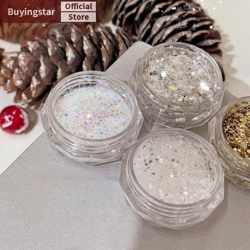 Zcx 1 มม.Mini Sparkling Star เล็บ Glitter ประกาย Pentagram ตกแต่งเล็บออกแบบร้านทําเล็บน่ารักอุปกรณ์เสริม DIY เล็บออกแบบ VO