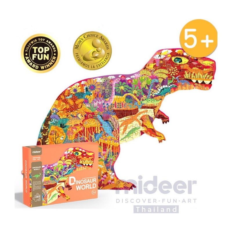 Mideer มิเดียร์ Huge animal-shaped puzzle จิ๊กซอว์สัตว์โลกแสนซน 280 ชิ้น MD3082,MD3084,MD3183,MD3171