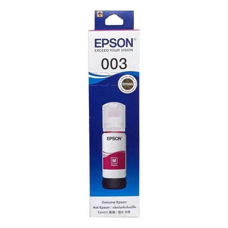 หมึกอิงค์เจ็ทแท้ EPSON 003 (พร้อมกล่อง)  มีกล่อง (BK/M/Y/C) 65ml4 สี  L1110 L3100 L1210 L3101 L3106 L3110 L3150 L3250