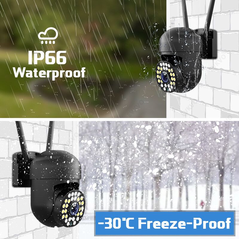 🔥รับประกัน1ปี🔥 5G/WiFi กล้องวงจรปิด wifi กล้องไร้สาย Outdoor IP Camera 5ล้านพิกเซล กล้องวงจรความคมชัด ควบคุมผ่านมือถือ ภาพสีคมชัด กันน้ำ ใช้ได้ทั้งในบ้านและนอกบ้าน แอฟV380 Pro