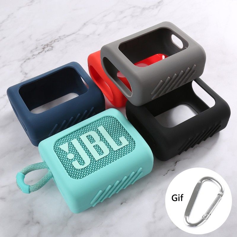 เคสเคสซิลิโคน สีพื้น กันกระแทก สำหรับลำโพงบลูทูธ JBL GO 3