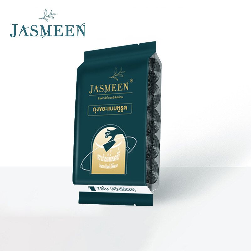 JASMEEN 75ใบ ถุงขยะ 45*50 ถุงขยะหูหิ้ว อย่างหนาในบ้าน มีหูหิ้วพร้อมทิ้ง รับน้ำหนักได้มาก เฉลี่ยต่อใบคุ้มสุดๆ รับน้ำหนักได้มาก🧺แบบม้วน A244