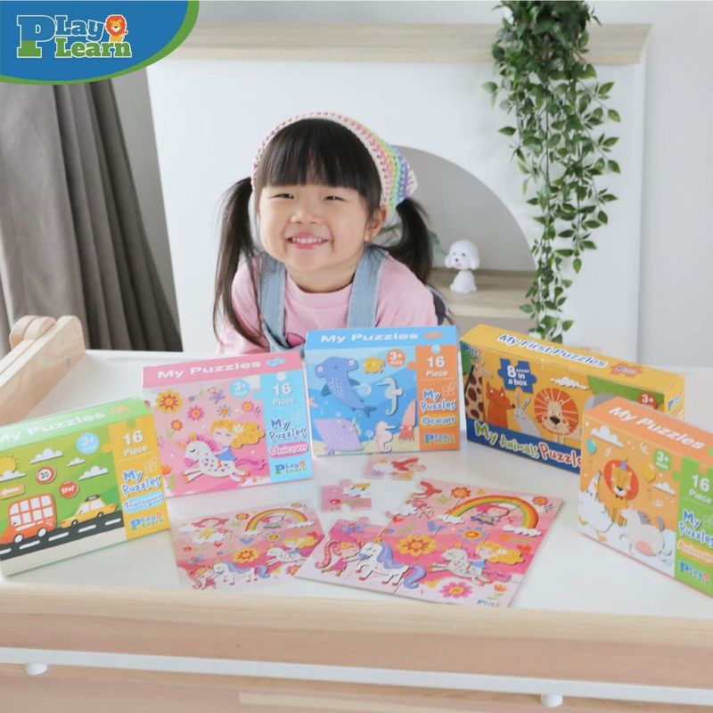 My Puzzles Jigsaw ชุดจิ๊กซอว์แสนสนุก เสริมพัฒนาการสำหรับเด็ก By Play Plearn Kid