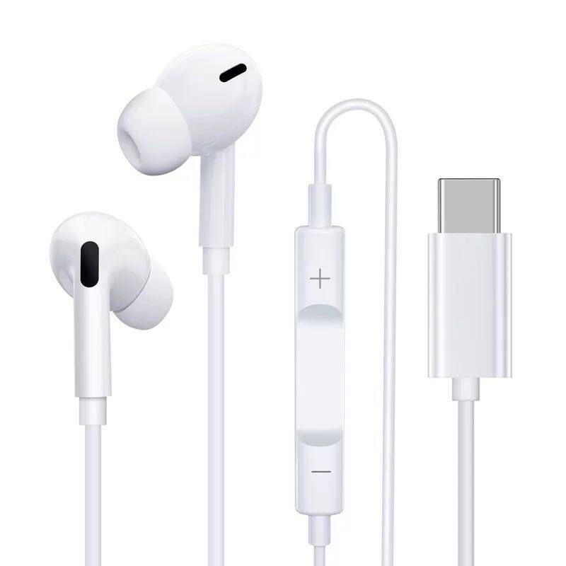 หูฟังสาย USB C เสียงดี หัว Type c Headphones คุณภาพสูงของแท้ หูฟัง Type-C เสียงดี สามารถใช้ได้กับ Samsung OPPO VIVO xiaomi USB- Type C Android Huaweiรับประกัน1ปี