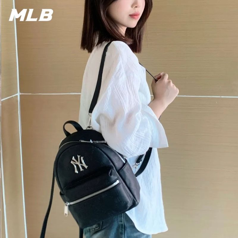 MLB กระเป๋าหนัง กระเป๋าเป้ผู้หญิง แฟชั่น อินเทรนด์กีฬาและสันทนาการ