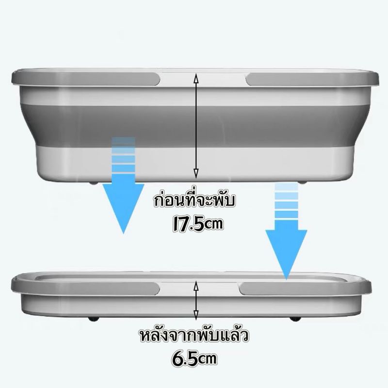 ถังยืดพับได้ ขนาด 15ลิตร ถังน้ำ ประหยัดพื้นที่ ถังพับได้ ไม้ม็อบ ถังน้ำพับได้อเนกประสงค์ onesuper