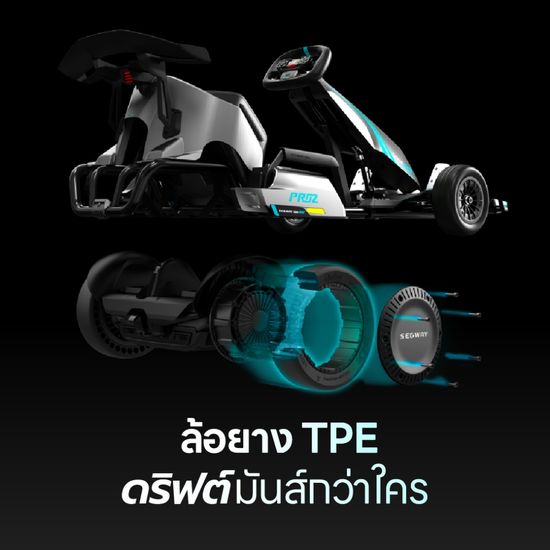 Ninebot Gokart Pro 2 รุ่น Top ความเร็วสูงสุด 43 กม/ชม. เครื่องศูนย์ MONOWHEEL ประกันสูงสุด 1 ปี #โกคาร์ทไฟฟ้า #โกคาร์ท