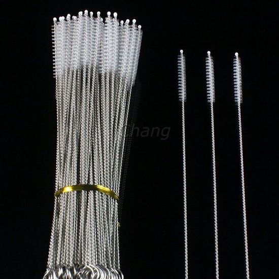 Chang แปรงล้างหลอดดูด จุกนม ขนไนล่อน ไม่ทำให้เป็นรอย แปรงถ้วย Stainless steel soft straw straw brush