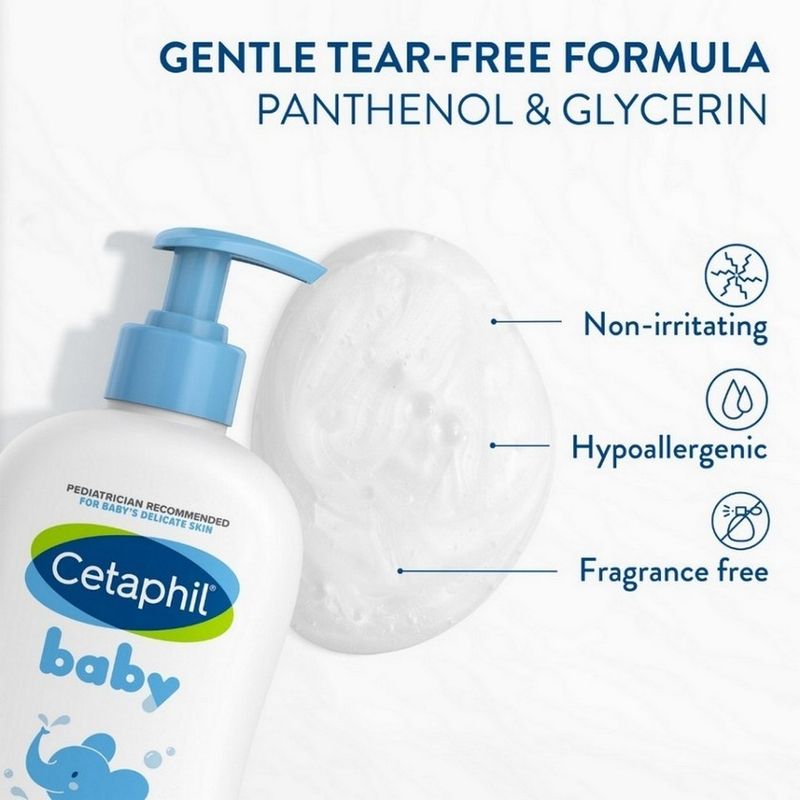 Cetaphil Baby Gentle Wash & Shampoo 399ml ครีมอาบน้ำ ​และแชมพูเด็ก ผิอัลตร้ามายด์ พิ่มความชุ่มชื้น ​สำหรับเด็