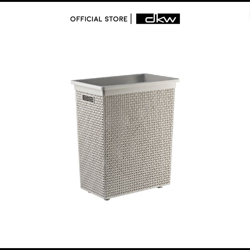 [7.7ลดแรง] DKW HH-1120 ตะกร้าใส่ผ้าทรงเหลี่ยม (ไม่มีฝา) ลายสาน (มี 2 สี) Rectangular laundry basket (w/o Lid)