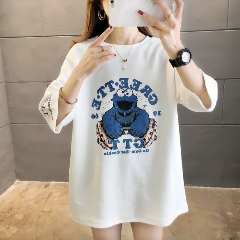 LEAShop เสื้อยืดสกรีนลาย​การ์ตูน​ เอาใจสายชิว ใส่สบายดูดีฝุดๆๆ