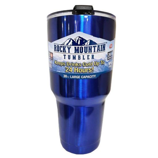 Rocky Mountain Tumbler แก้วเก็บความเย็น เก็บน้ำแข็งได้นาน 24ชั่วโมง สแตนเลส 304 ทั้งใบ (ด้านในและด้านนอก) แก้วเก็บเย็น ของแท้ ปลอดสารพิษ ขนาด 30 ออนซ์ พร้อมฝากันน้ำหก (ใส่หลอดได้) ขายดี! พร้อมส่ง!