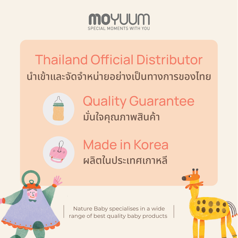 MOYUUM เซตอุปกรณ์หัดดื่ม โมยูม เซ็ตหลอด + แปรงล้าง PPSU All IN ONE SET 360°