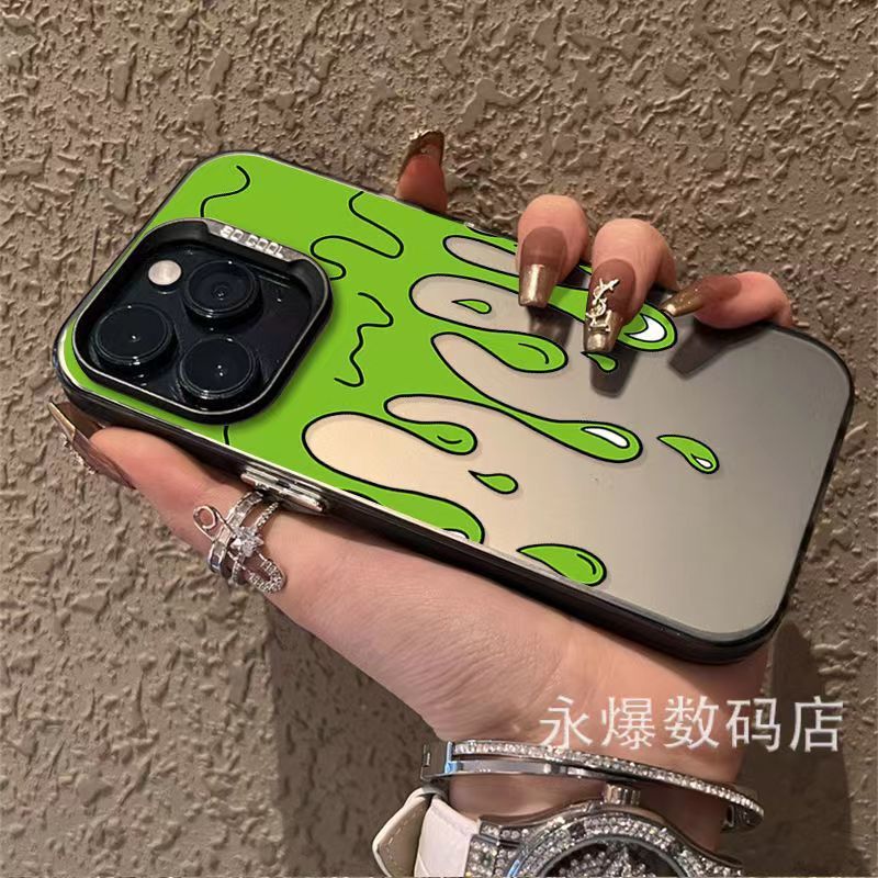 เคสโทรศัพท์มือถือ ชุบไฟฟ้า ลายกราฟฟิตี้ สําหรับ Apple Iphone 14promax 13 12 11 7P