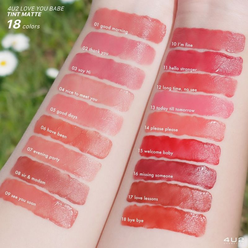 ทินท์แมทเนื้อ 4U2 VELVET - 4U2 LOVE YOU BABE TINT MATTE