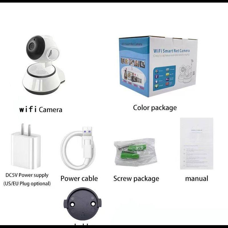 กล้องลูกสุนัข 360 องศา Panoramic Home Wireless Night Vision กล้อง IP กล้องเฝ้าระวัง กล้องวงจรปิด