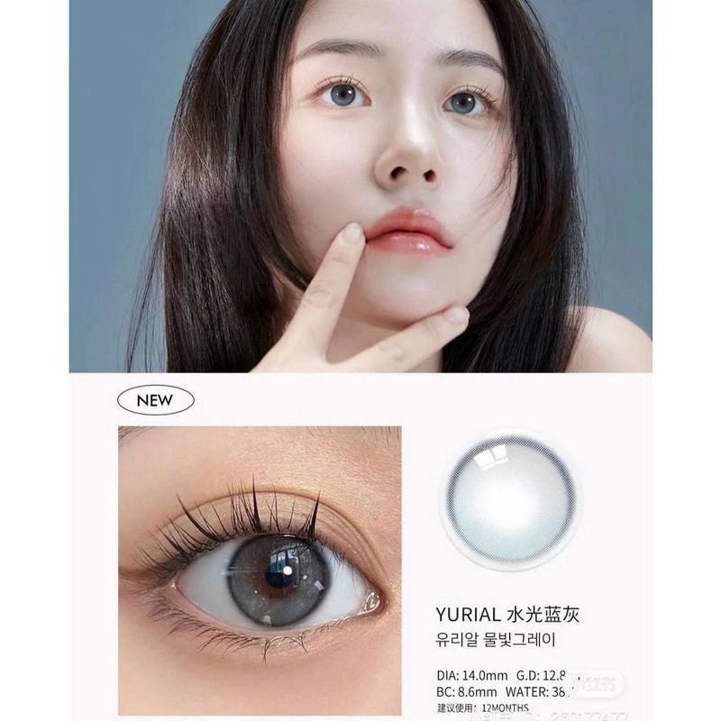 ❤IDOLLENS รุ่น Yurial i-DOL LENS❤ ฟรีตลับ Yurial  !!l💥พร้อมส่ง!! [0.00ถึง-3.00] YURIAL คอนแทคเลนส์เกาหลี คอนแทคเลนส์