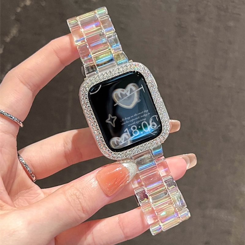 สายนาฬิกาข้อมือ พลาสติกเจลลี่ 42 มม. 38 มม. สําหรับ Apple Watch Series S9 S8 Ultra 7 6 5 4 3 2 1 41 มม. 45 มม. 44 มม. 40 มม.