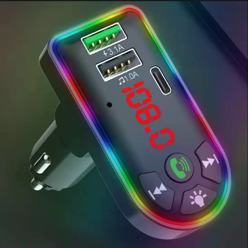 ส่งจากไทย  X8 Dual USB Car Charger เครื่องเล่น MP3 FM Transmitter บลูทูธติดรถยนต์