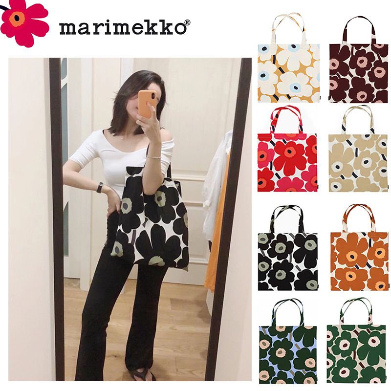 พร้อมส่งในไทย!! ราคาถูกที่สุด ของแท้100% กดได้เลย ถุงผ้า กระเป๋าผ้า Marimekko size 44x43cm