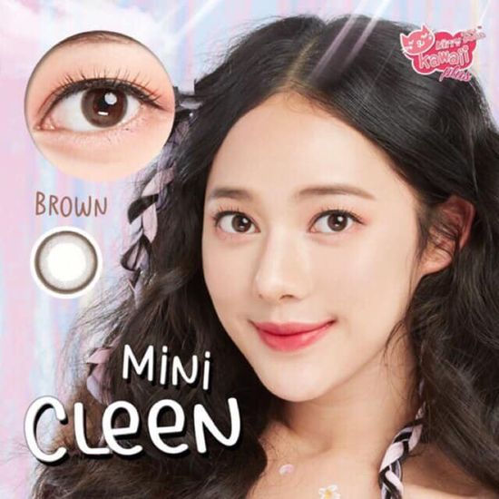 🔥คอนแทคเลนส์ ขนาดมินิ 💗Mini Cleen (kittykawaii) สี : Brown