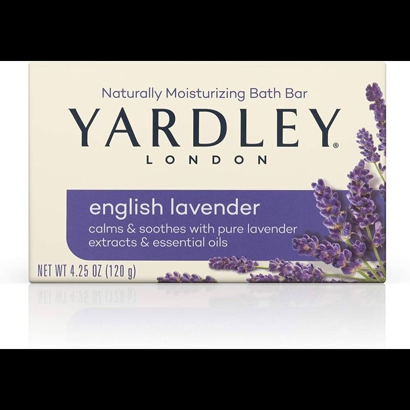 Yardley English Lavender Soap 120g  (single bar) สบู่ก้อน ยาร์ดเลย์ (ก้อนเดี่ยว) กลิ่น ลาเวนเดอร์ 120กรัม