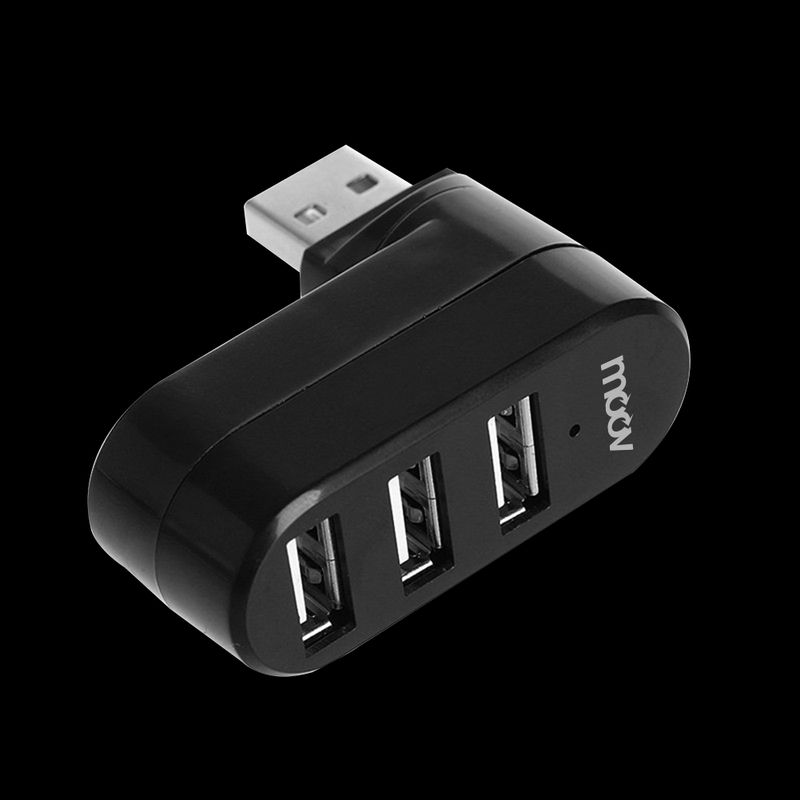 MOOV:HUB02 USB 3 Port,HUB02 3 Port สีดำ