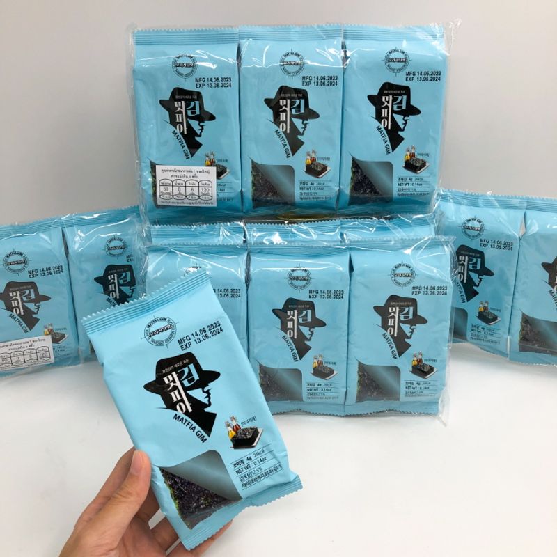 สาหร่ายทะเลปรุงรส 🍙 สาหร่ายเกาหลี 3 ห่อ - 9 ห่อ KOREA SEAWEED สาหร่ายห่อข้าว 김 นำเข้าจากเกาหลี