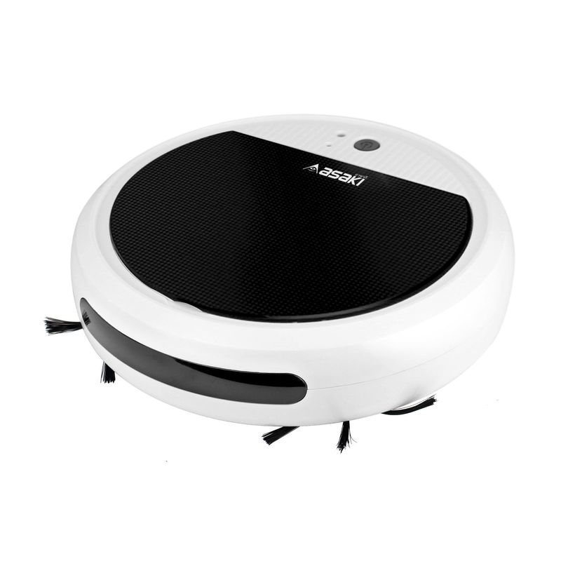 Asaki Robot Vacuum Cleaner หุ่นยนต์ดูดฝุ่นอัจฉริยะทำความสะอาดอัตโนมัติ กระทัดรัด น้ำหนักเบา รุ่น AK-RV9100 ของแท้ รับประกัน 3 เดือน