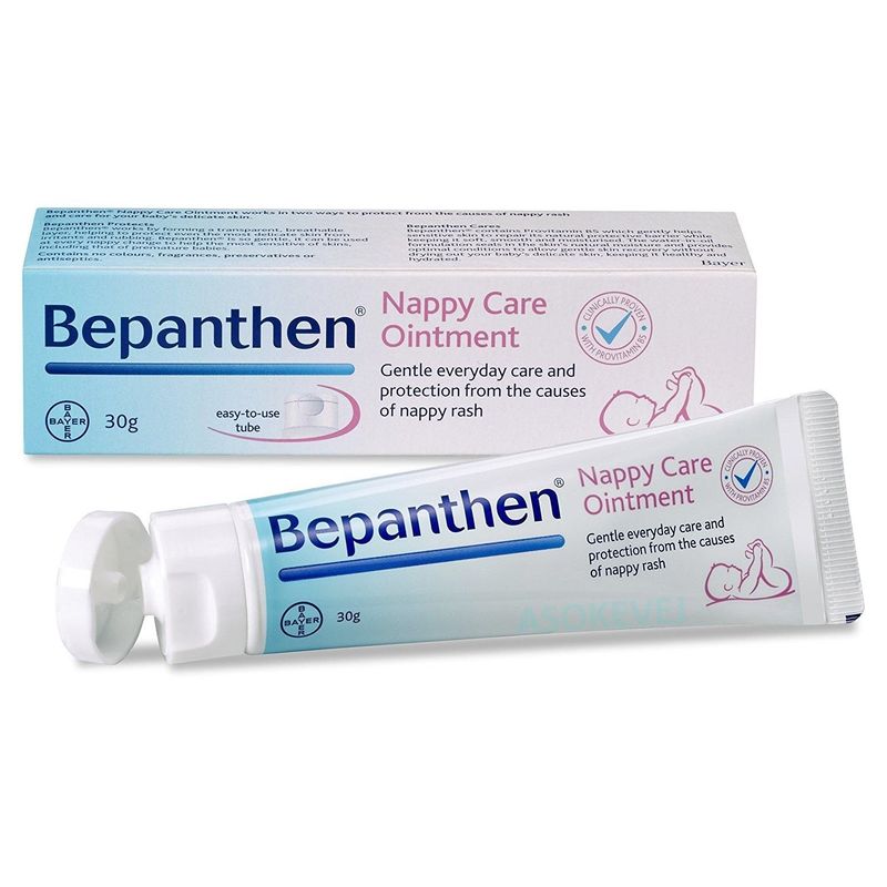 BEPANTHEN (บีแพนเธน) ออยเมนท์ ปกป้องดูแลผิวใต้ผ้าอ้อม ดูแลหัวนม บำรุงผิวแห้ง สำหรับน้องแรกเกิดขึ้นไป