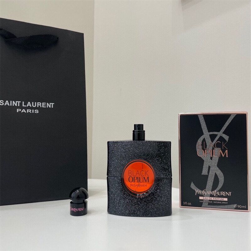 【COMPLETE PACKAGE】YSL YVES SAINT LAURENT BLACK OPIUM MENS AND WOMENS EDP PERFUME / FRAGRANCE SPRAY 90ML