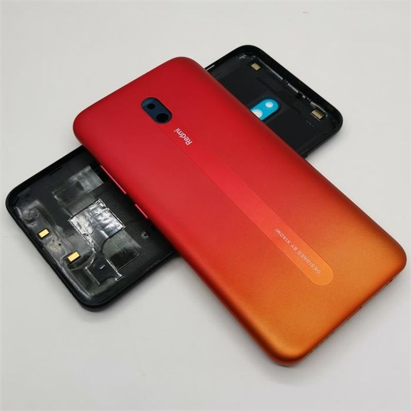 Redmi Redmi 8A ฝาครอบแบตเตอรี่ด้านหลัง เคสประตูด้านหลัง เปลี่ยนได้ พร้อมปุ่มด้านข้างโทรศัพท์ ด้านหลัง