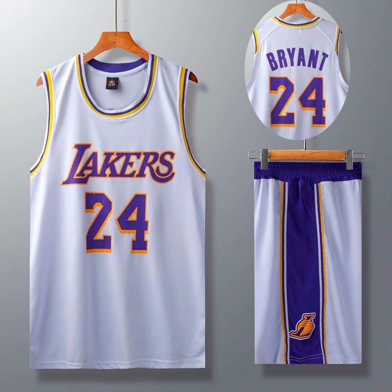 เสื้อ Lakers หมายเลข24,The lakers' no. 8 yellow,Adult L height (160-165)