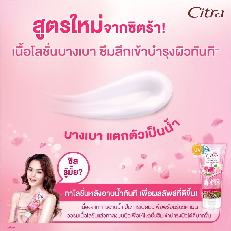 Citra:Hydro Collagen Perfume Lotion,ROSE &WHITE TEA