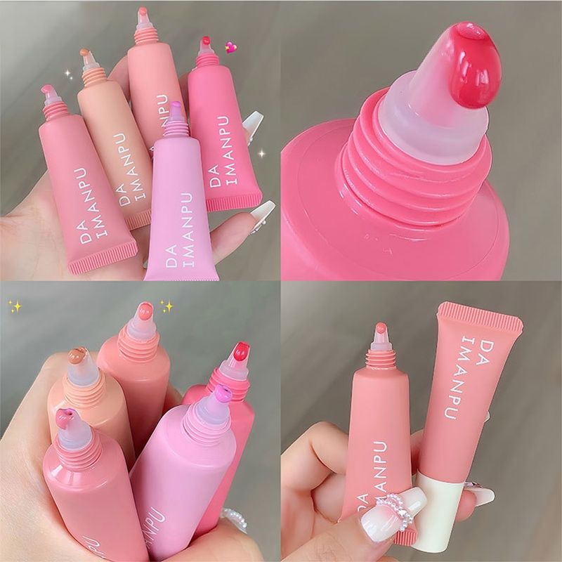 Daimanpu บลัชออนเหลว Blush ปัดแก้ม บรัชออน สีแดงนู้ด 5 สี สีธรรมชาติ เนื้อดี สีสวย ติดทนนาน กันน้ำ