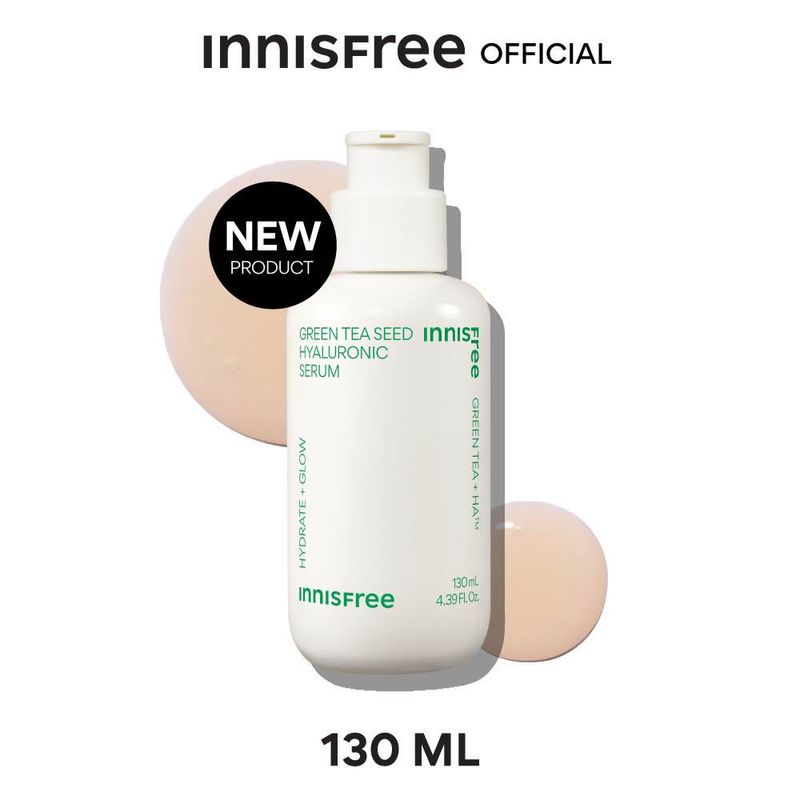 Innisfree Green tea seed hyaluronic serum 130ml อินนิสฟรี กรีนที เซรั่ม 130มล. เซรั่มให้ความชุ่มชื้นสำหรับทุกสภาพผิว