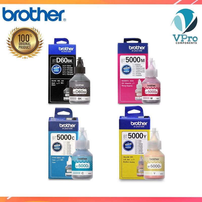 หมึก Brother รับประกัน แท้100% BTD60BK/ BT5000