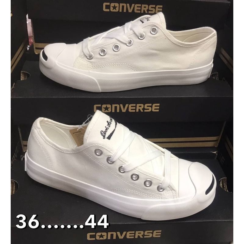 Converse Jack Purcell+พร้อมกล่อง รองเท้าผ้าใบ ไซส์ 36-45 ผู้ชายและผู้หญิง